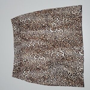 New York & Company Leopard Print Pencil Skirt
